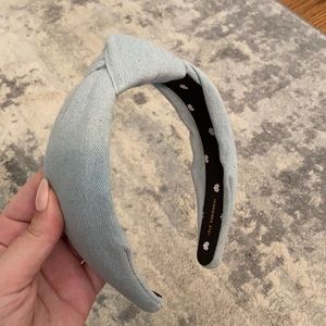Lele sadoughi denim top knot headband